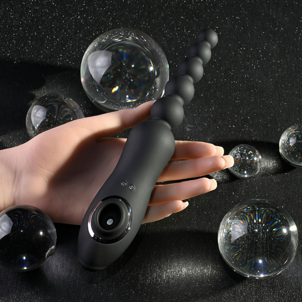 Playboy Pleasure - Let it Bead - Vibrating Anal Beads - Clitoral Suction